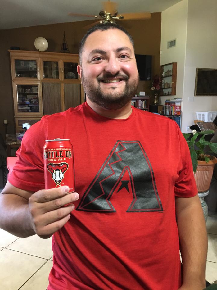seanrambaran's tweet photo. Final opinion- not bad! Would be better with some @Dbacks games to watch though...

@fourpeaksbrew #RattleOn @TheShanti_ #dbacksfantasycamp @Luisgonzo20 @williebloom @jjputz40 https://t.co/YlKTpibdwx