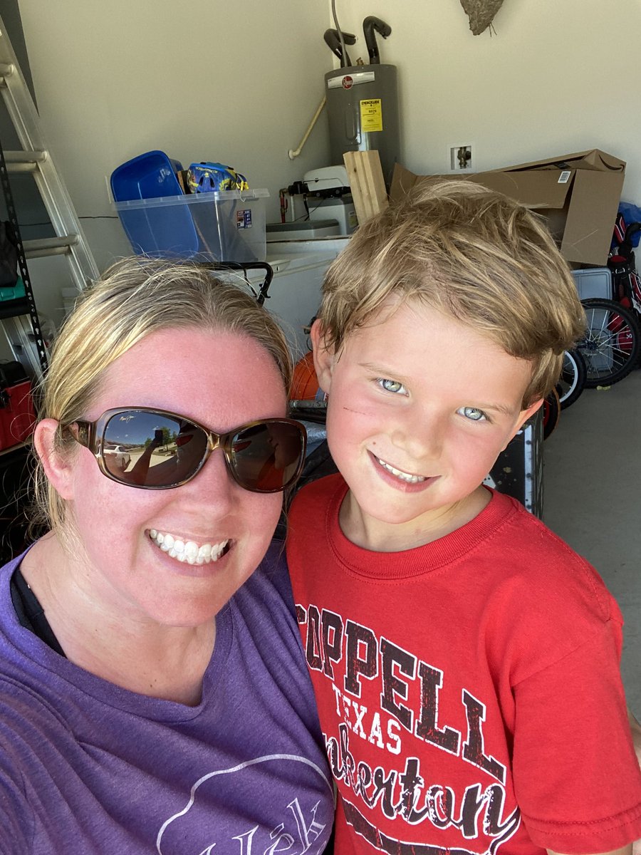 KoriHaverstick's tweet photo. Paxton completed his first 5K with me today with a time of 56:10! Our whole family completed @Coppellisd Virtual 5K. I am so proud of them! @Pinkmupchurch @coll727 #CISDrunforfun #CISDTogetherAtHome @PinkertonCISD https://t.co/6VqM2MZHLy