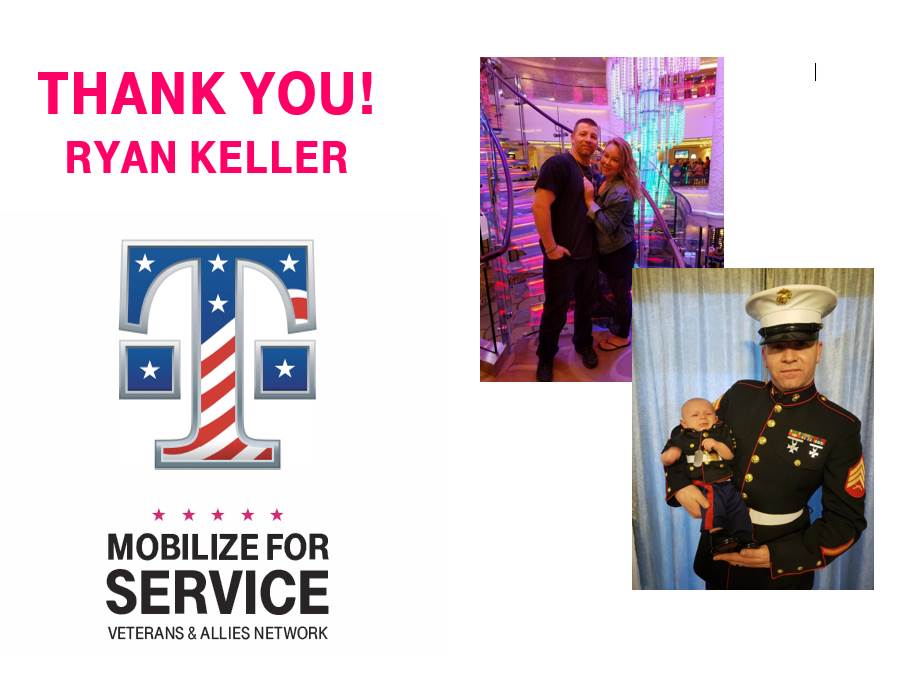 Shout out to our own military spouse, Crystal and her husband Ryan. Ryan served in the USMC. Thank you for your service! #MilitaryAppreciationMonth #teammagenta #beyou #nerules