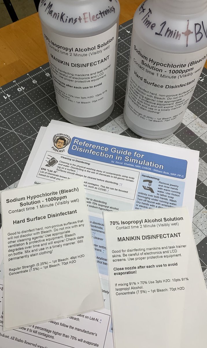 simgeekspodcast's tweet photo. Prepping for a new week! I put my thermal printer to work making labels for our cleaners with mixing instructions. Have a great week out there. I’m headed to Cleveland for the week. -David S. #hcsim #showmeyoursheet #chsos #chse #simgeek #simgeeks #simgeekspodcast https://t.co/0uale7dBC5