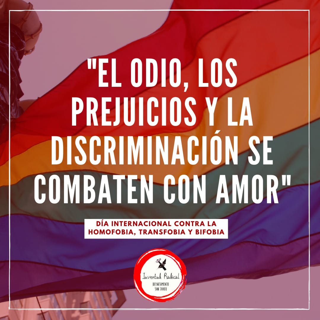 JRSanJavier's tweet photo. "El odio, los prejuicios y la discriminación, se combaten con amor" 
🏳️‍🌈 ❤️ 🧡 💛 💚 💙 💜 🏳️‍🌈 https://t.co/33i9Umjr5E