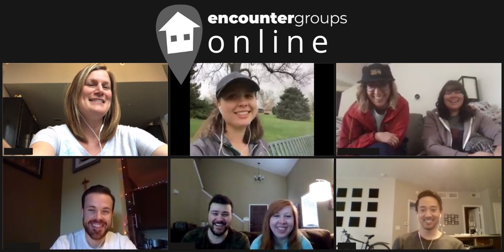ECDenverCO's tweet photo. This week our Encounter Groups are hosting Zoom video chats to help you stay connect with your church community. If you've already been part of a group, look for an email or text from your group leader. To join a group or get more info, email AaronM@ecdenver.org. https://t.co/ihsG582dsv
