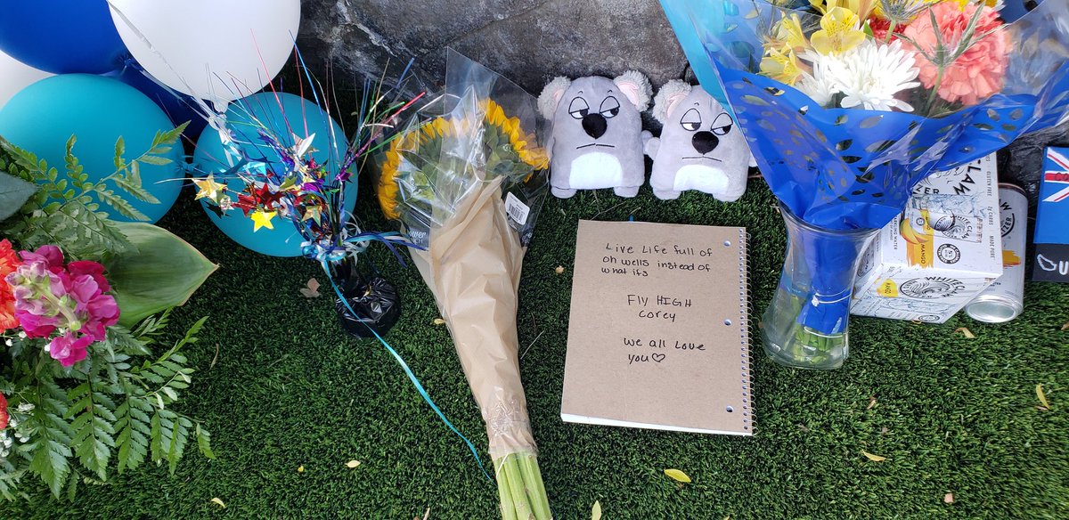 CnCBlooms's tweet photo. Going to see you yesterday was exactly what I needed to be at peace. I hope you can see/feel how loved you are and how many people you impacted Because of you I will always live my life by oh wells not what ifs. You are forever appreciated. Fly higher than ever #ripcoreylaberrie https://t.co/Om37yica4M