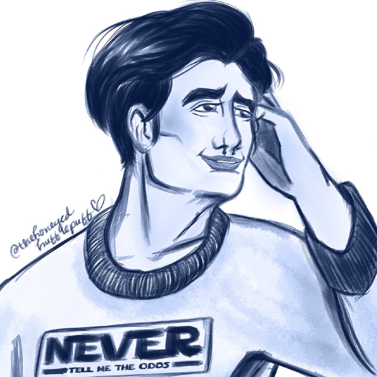 honeyedhuffpuff's tweet photo. a lovesick fool in loungewear (ie BTL Dev staring longingly at Niall’s shoulders)

#carryonfanart #devgrimm #betweenthelines https://t.co/CYtNOGVUPc
