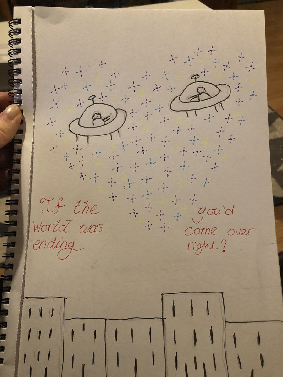 Huliasgem's tweet photo. While I was having my twitter break I did some doodles. They look like a kid did them but I love them anyway. The #ITWWE one just kinda happened when the stars got a life of their own. @jpsaxe @juliamichaels the other was Lyssaโs birthday card. Iโm kinda proud of the pointe shoe https://t.co/jHLzcEqrft