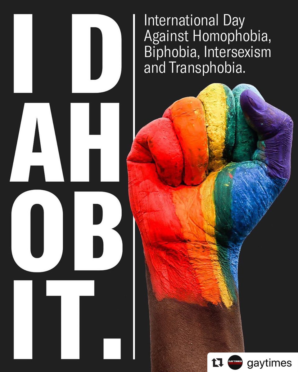deu_utmach's tweet photo. 17 Mayo | Día Internacional contra la Homofobia, la Transfobia y la Bifobia ✊🏼 @gaytimesmag https://t.co/wANhdANIi9