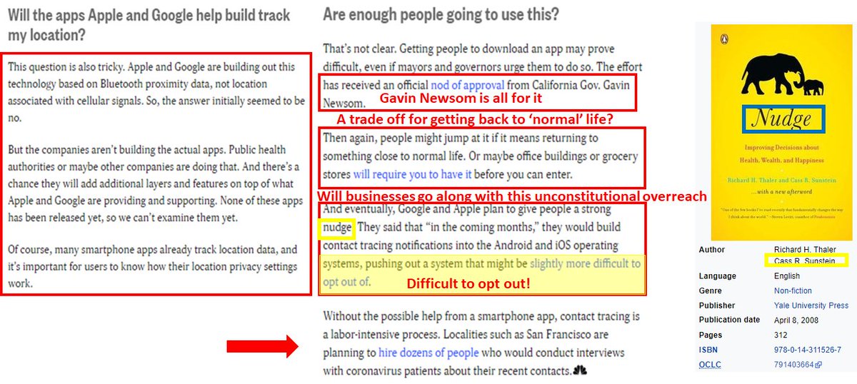 How do I see a Covid 19 connection. Lets take a look at what they are trying to do with tracking and tracing.We just need a little 'Nudge'- Cass Sunstein (Samantha Powers husband) https://www.nbcnews.com/tech/tech-news/how-contact-tracing-could-use-bluetooth-track-coronavirus-your-smartphone-n1187796