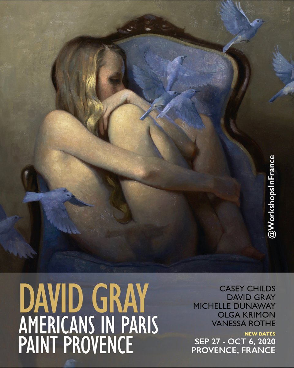 Americans in Paris: Preparing a French painting workshop with five contemporary American artists. rebrand.ly/americansinpar…
#Workshopsinfrance #AIP2020 #CaseyChilds #VanessaRothe #OlgaKirmon #MichelleDunaway #DavidGray #AmericansInParis #artcourse #artretreat