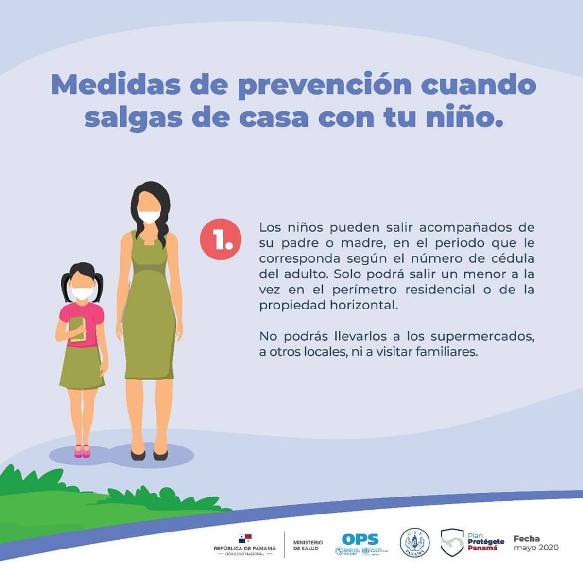 costaverdepty's tweet photo. #IMPORTANTE 👩‍👦👨‍👧 Refuerza las medidas de higiene al salir de casa con tu niño.
.
Vía @minsapma Por #UnPanamáMejor, cuida tu salud y la de tu familia. #ProtégetePanama #Oeste #Comunidad #CostaVerde https://t.co/zshTW2PFfj