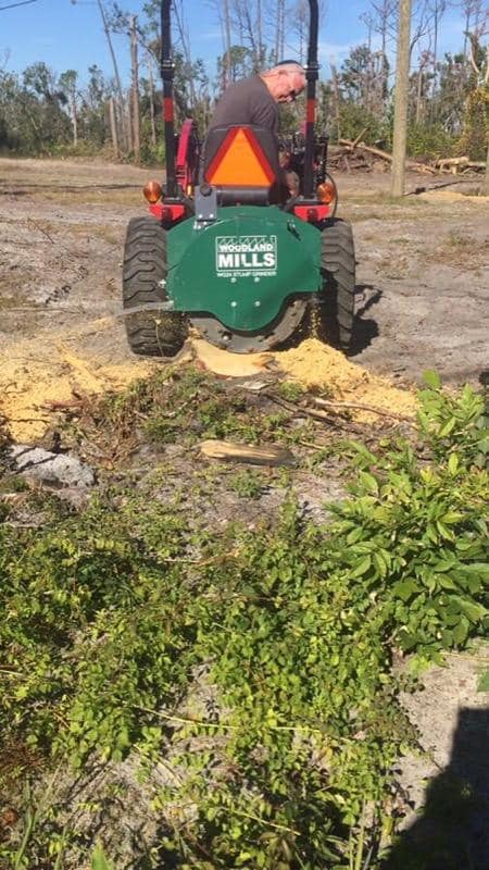 WoodlandMills's tweet photo. Love my new grinder! Patrick #wg24 #stumpremoval #tractor #3pointhitch #woodlandmills #stumpgrinder https://t.co/ka5758vCJp