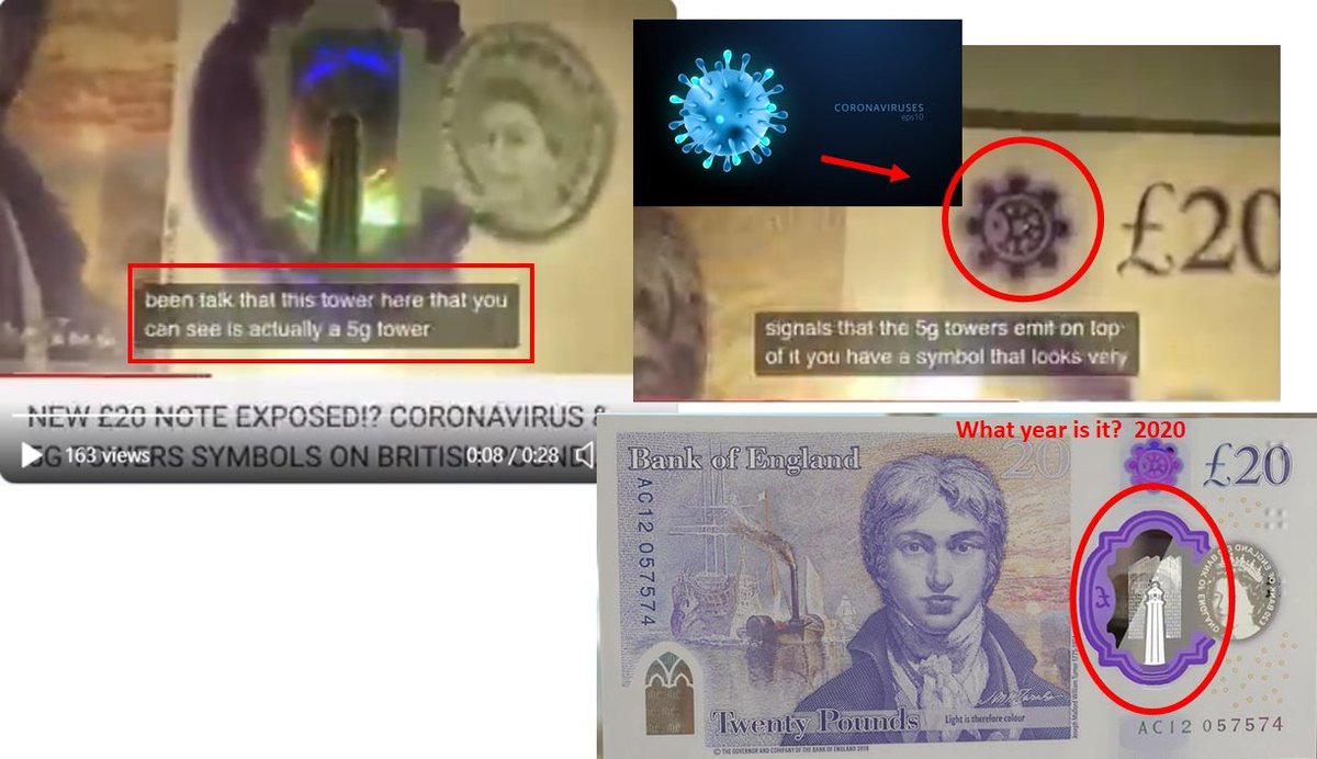 Theres even our 911 connection.Have you taken a good look at the New British 20 pound.Tower emanating power. A shape that oddly resembles the Corona Virus cell.20 pound (2020). Coincidence? https://twitter.com/LovesTheLight/status/1262053755001937920