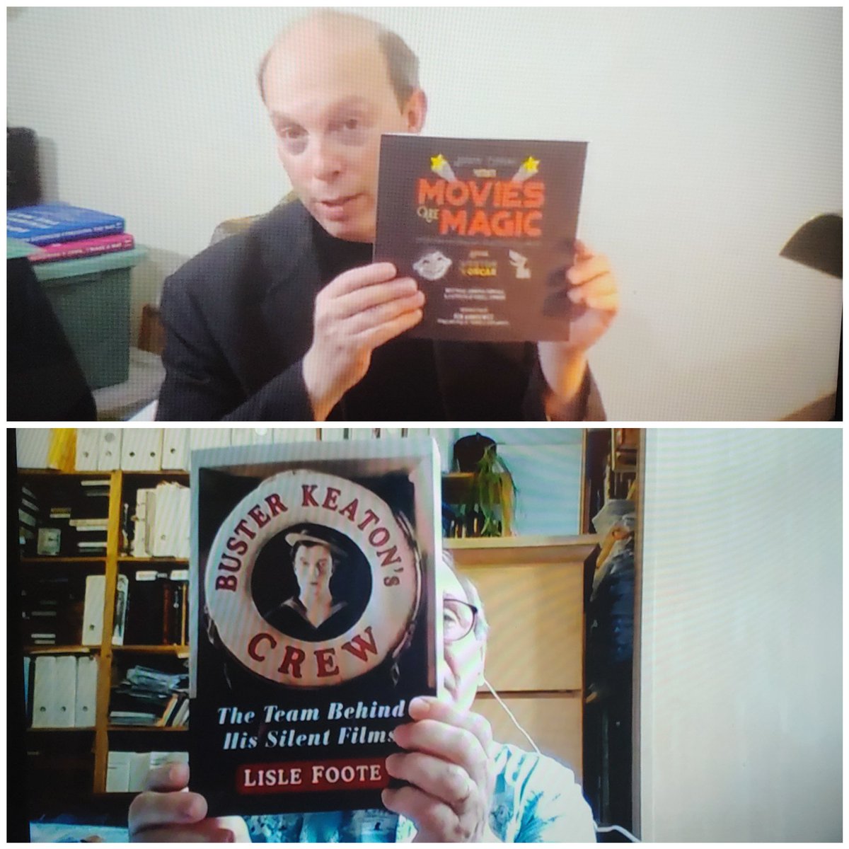 busterlove1895's tweet photo. Fabulous book recommendations from #BenModel and #SteveMassa. "Movies are Magic" by our friend, the talented @jenTCM. "Buster's Crew" by Lisle Foote, a necessity for Buster fans. @silentfilmmusic
#SilentComedyWatchParty
#BusterLove🍀 https://t.co/lSc0g6146H