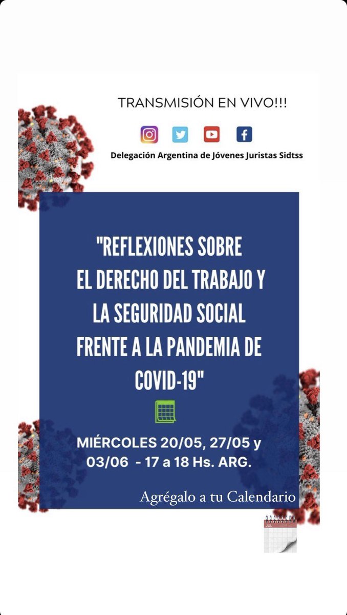 jovenjurarg's tweet photo. #youngscholarssectionislssl
#seccionjovenesjuristassidtss
#jovenesjuristasargentina #derechodeltrabajo
#seguridadsocial
#derecho
#sidtss
#islssl
#jovenesjuristas https://t.co/biTNhfqo2t