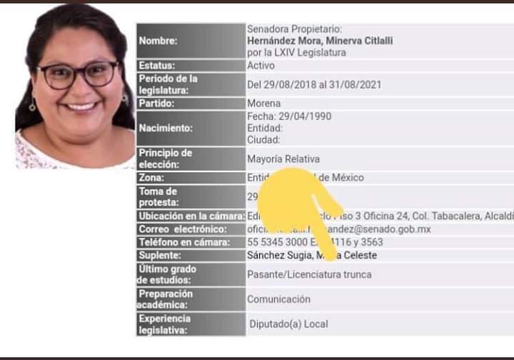 ManchadoQuijote's tweet photo. Para aquellos que sufren por el pago de sus colegiaturas ó por estar desvelando para ser un gran Profesionista; No se preocupen!!
Senadora @CitlaHM gana $2,248,915.00 al Año. https://t.co/y5biImArwu