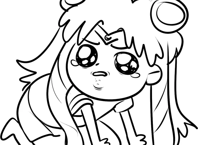 yea im busy today but this is about how i draw
#sailormoonredraw 