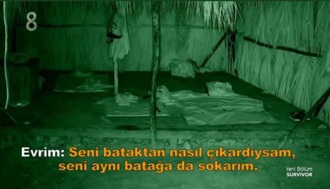 Yasin:Evrim bana seni o çamura/bataklığa geri sokacağım dedi Evrim: Hayır demedim 
2 gece önce evrimin dedikleri.#survivor2020