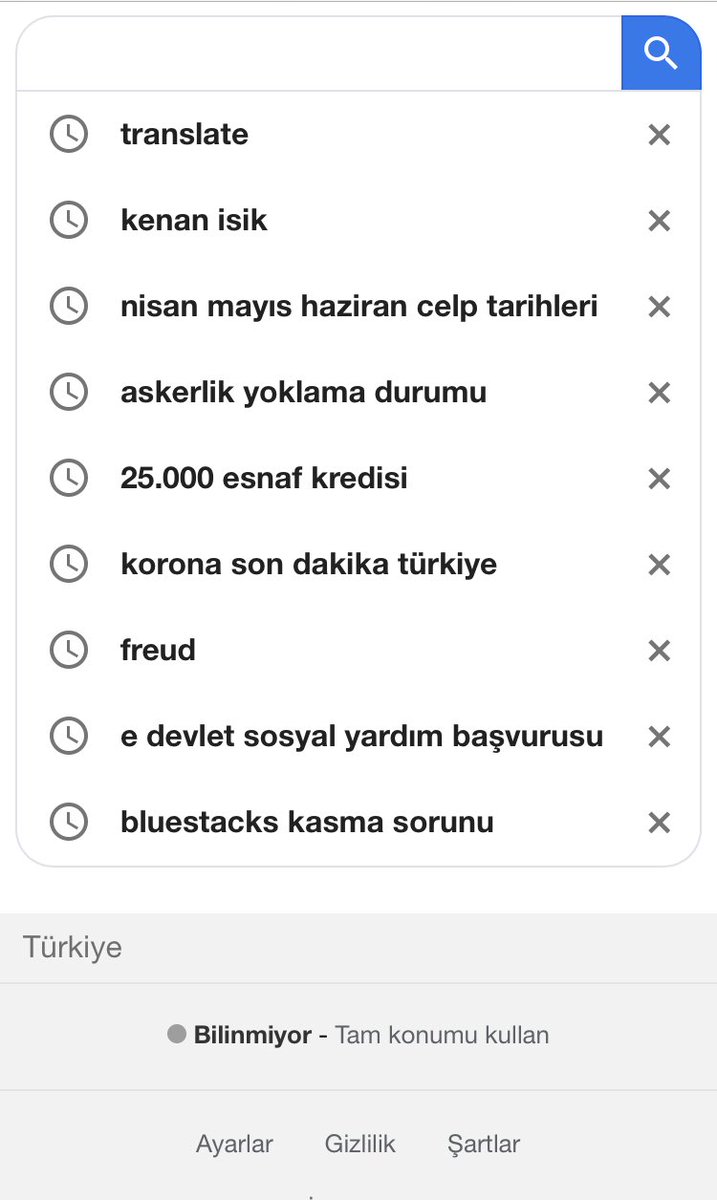 google aramalarıma bak.. arada kenan isigi kontrol etmisim