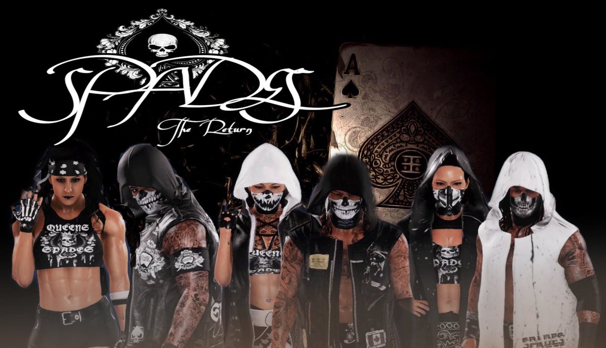 GorillaCruzRWF's tweet photo. Aces &amp; Spades &amp; Queens Of Spades are available in cc for PS4 #ACE20 #RWF #Efed #wwe2k20 https://t.co/cOWq1gURhA