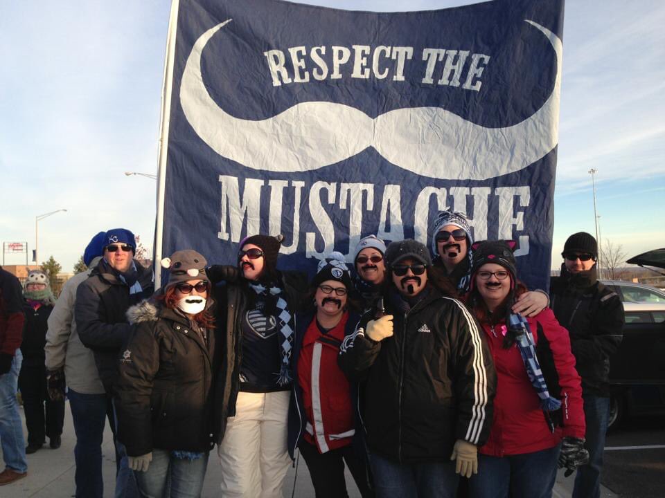 SouthStandSC's tweet photo. I still can’t believe that no one ever commented on the amazing playoff mustaches that the South Stand Ladies grew. #MLSCup2013 https://t.co/LQx76QehdC