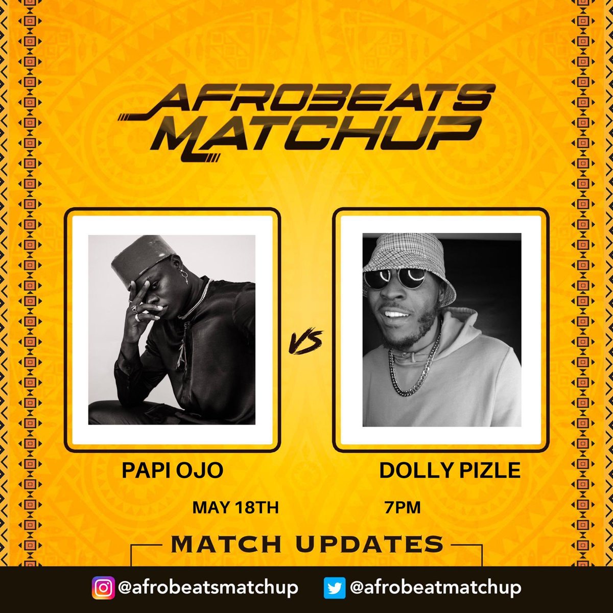 afrobeatmatchup's tweet photo. As the weather heats up we are pushing the boundaries to make sure that we present amazing talents to the community.
AFROBEATS MATCH UP : @papi_ojo vs @official_dollypizle .
#Afrobeatsmatchup #music #preparationiskey #song4song #nyc https://t.co/sRZdhawwIq