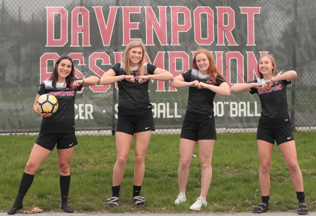 This Tuesday we will be celebrating the seniors of our girls soccer team! Starting at 6:30, in the Assumption parking lot there will be a drive by parade. Everyone please come out and support, and don’t forget to follow the social distancing guidelines:) <a href="/ekmaus/">Coach Maus</a>
