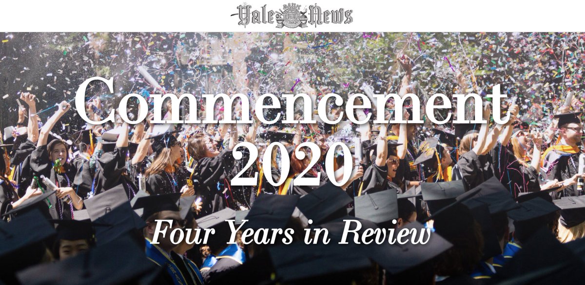 yaledailynews's tweet photo. https://t.co/1LVrKDfhxB

Commencement 2020 is a special issue of the Yale Daily News. Though the pandemic has prevented seniors from experiencing a typical ceremony, we at the YDN hope that this look back can help seniors remember the past four years and all they've accomplished. https://t.co/fTLL5o6GNx