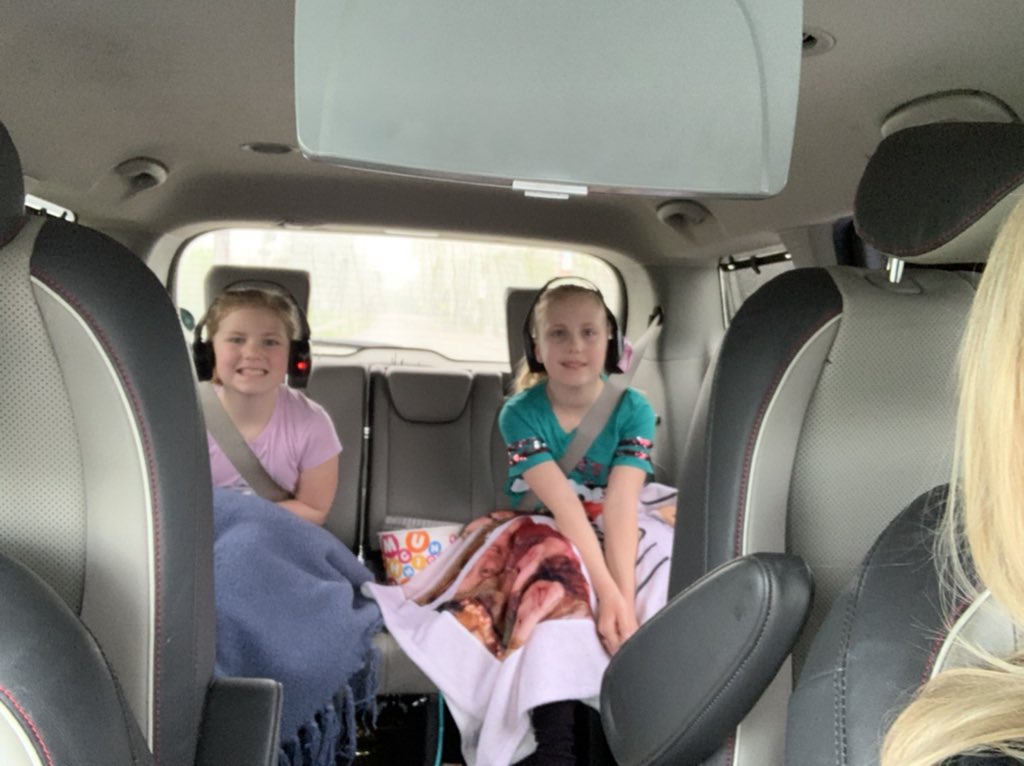 So grateful to help distribute promotion signs to 8th graders on Friday! 💚💛 That gratitude extends to my kids, who waited in the minivan while I distributed.. and to the creator of automobile DVD players... 😉 #bms8 #bms_now #BMS_IBelong