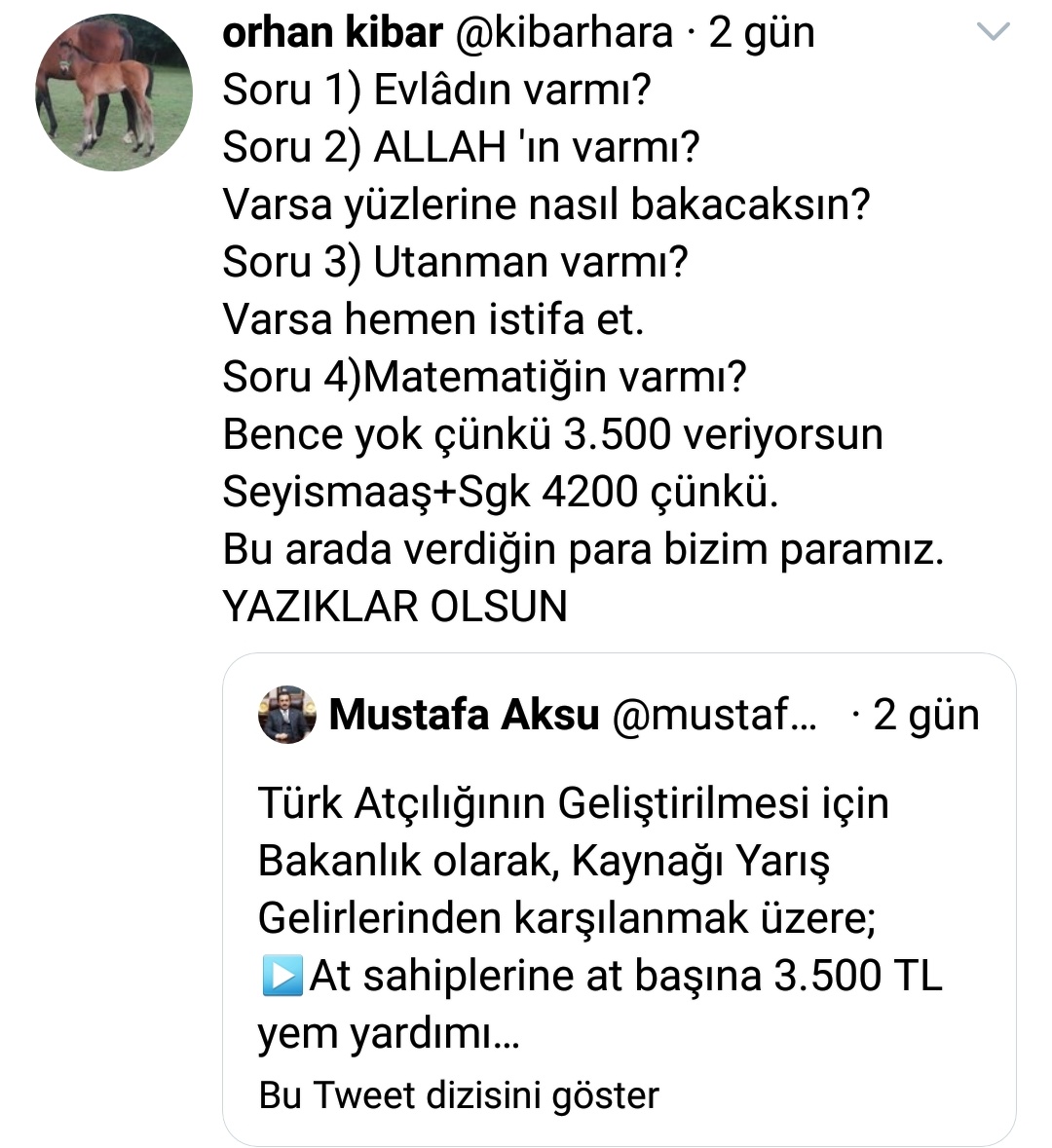 cem_bosgelmez's tweet photo. Bir alttaki tweet'imden benden tiran yaratmak isteyenler oldu ama 5 gün önceki şu yazdığım tarih adım adım geliyor. Daha bir kaç gün önce senin Allah'ın var mı diyenler bugün kendi ortalığı daha çok karıştırıyor. Birbirimize ve kendi atçılık  kurumlarımıza öfke zamanı mı şimdi?.. https://t.co/79cHhz12ye