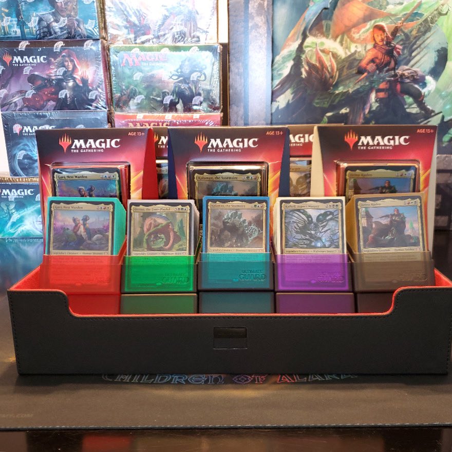 ChildrenofAlara's tweet photo. Oh and how could we forget about #Commander2020? Well, we didn’t. Which one of these decks have you tried? Which one is your favorite? Let us know!
#mtg #magicthegathering #mtgcommander #c20 #LGS #tabletop #mtgaddicts #mtgcommunity https://t.co/YfNAi3prAW