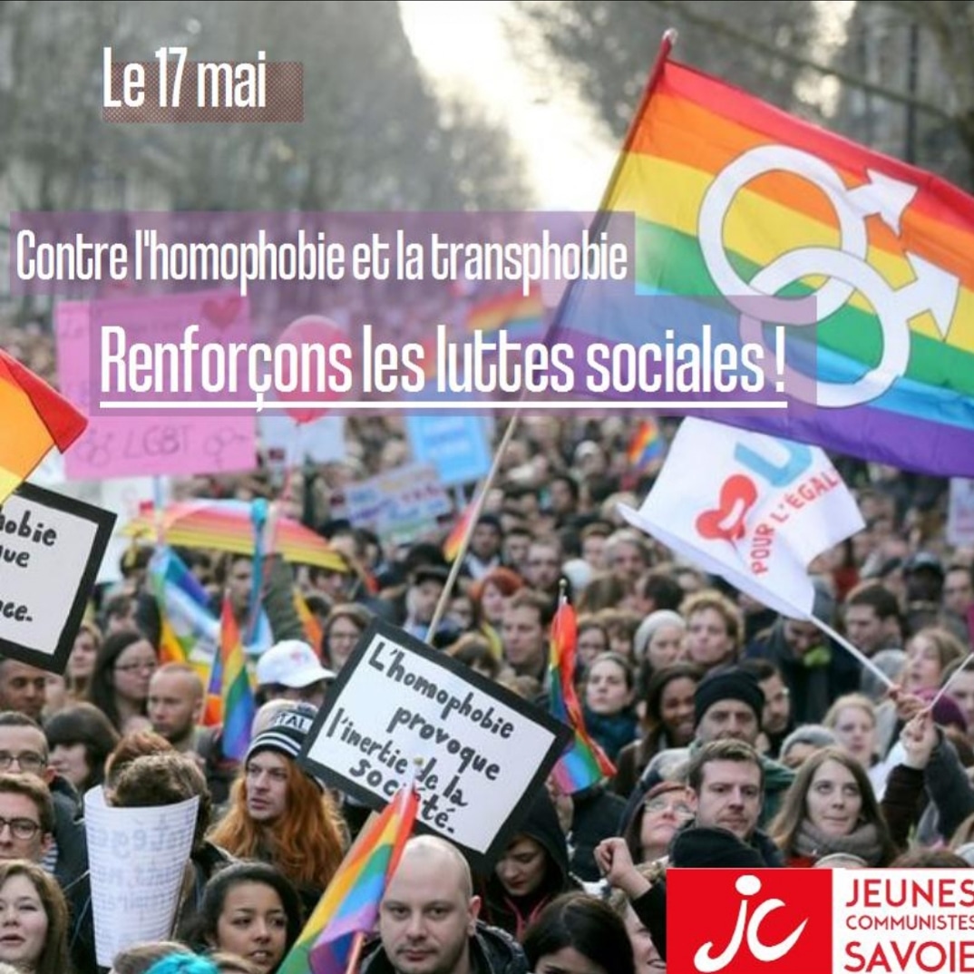 Le 17 mai, journée mondiale contre l'homophobie et la transphobie ! 🏳️‍🌈👊🏽