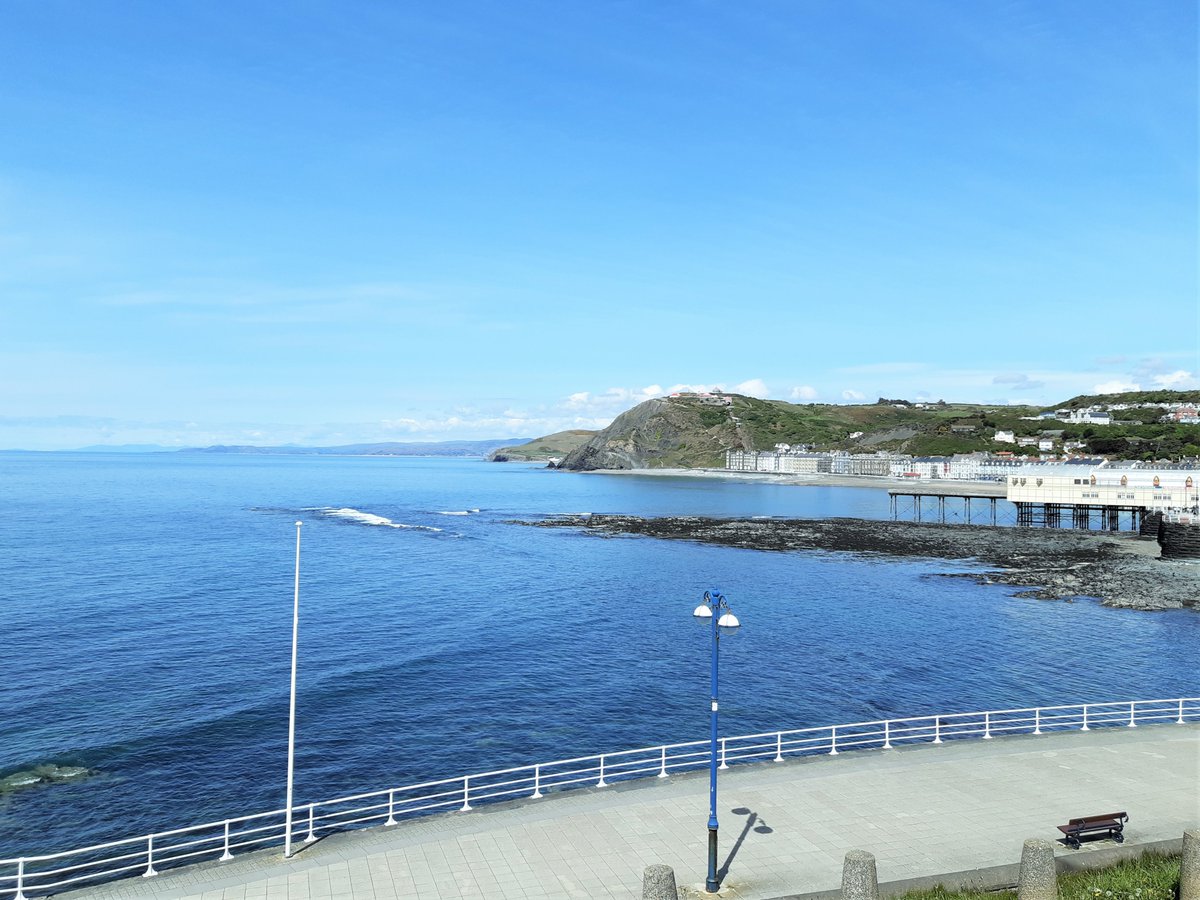 Doleoscottages's tweet photo. Took an exercise walk along Aberystwyth prom today. I had forgotten how glorious it is and how wonderful that I live close to Aber. It certainly broke the monotony of lockdown. https://t.co/2y3PD4zuQp