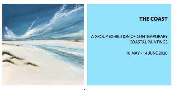 Our online exhibition ‘The Coast’ goes live on Monday 18th at noon.  #hadfieldfineart #contemporaryart #originalart #coastalpaintings #seascapes #artforthecoast #gloshour