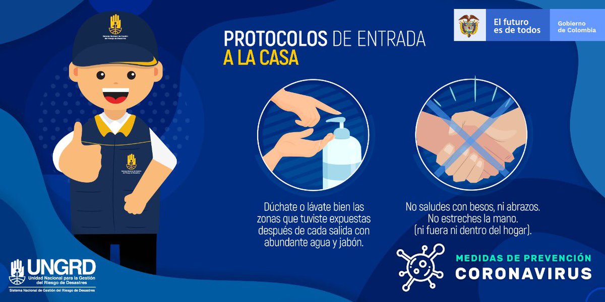 Si llegaste de la calle lava muy bien tus manos, recuerda que este es el método más económico y efectivo para reducir la propagación de enfermedades. #QuédateEnCasa #PrevengamosElCoronavirus