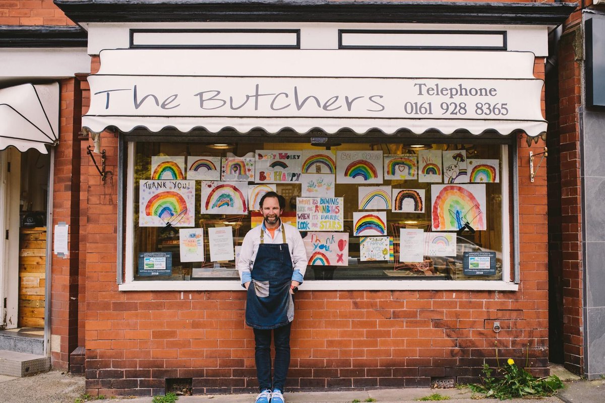 ailsabeephoto's tweet photo. One butcher and his windows of rainbows ♥🌈

#butcher 
#butcherboy
#rainbowwindow 
#shoplocal https://t.co/h2PoSaLeGi