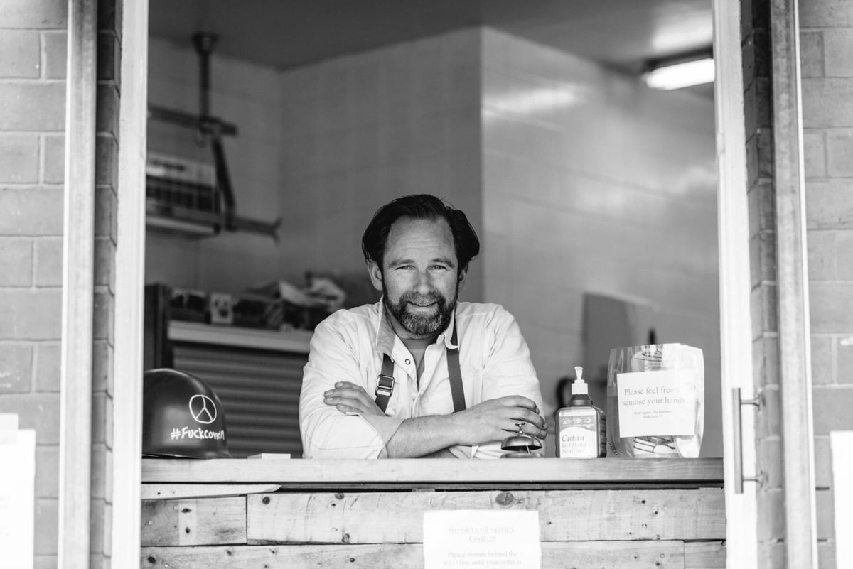 One butcher and his windows of rainbows ♥🌈

#butcher 
#butcherboy
#rainbowwindow 
#shoplocal
