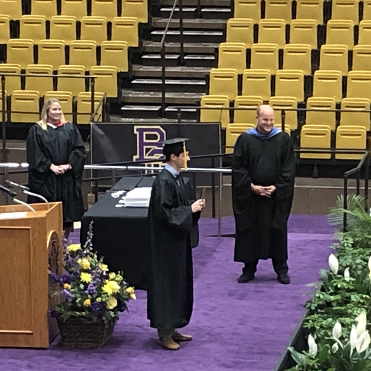 PurplesBaseball's tweet photo. @thurmanjonah1 is now a graduate of @BGHSPurplesNews! #classof2020 https://t.co/dw5X5XUOsa