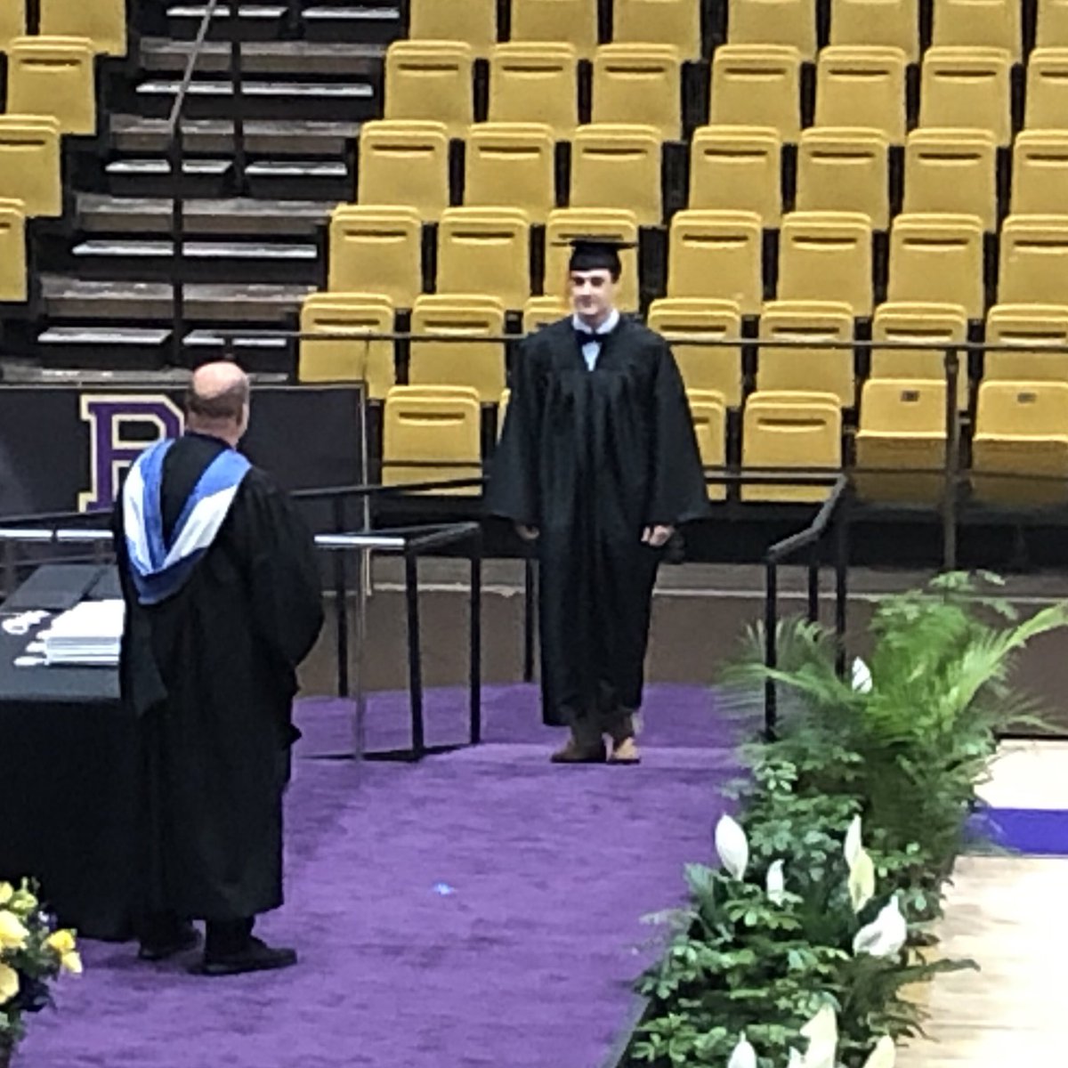 PurplesBaseball's tweet photo. @thurmanjonah1 is now a graduate of @BGHSPurplesNews! #classof2020 https://t.co/dw5X5XUOsa