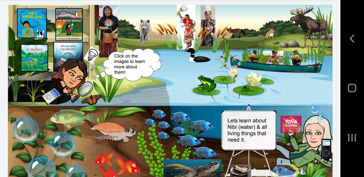 JJohnston138's tweet photo. Big shout out to @maruccig We've been working on a land-based &amp; Ojibwe virtual learning classroom :) here's a sneak peak at our work! Pictures are linked to live bird cams, how to say words in Anishinaabemowin, read aloud and outdoor messages and adventures by us. https://t.co/RJCidiDTCb