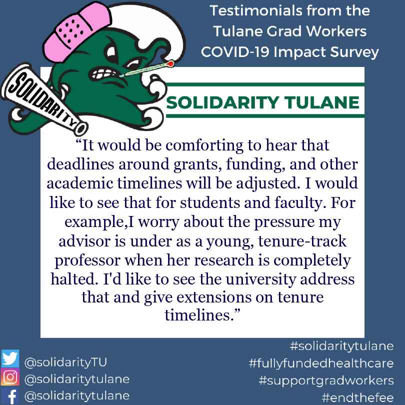 solidarityTU's tweet photo. Universities have a responsibility to adjust deadlines for both faculty AND graduate students #stoptheclock #supportgradworkers #solidaritynotausterity https://t.co/ipS53fXzhp