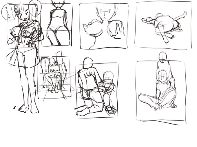 構図ってどう増やしたり、考えたりするんだろう…なrkgk 