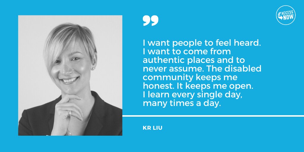 AccessNowApp's tweet photo. Proud to be a part of this community, to learn and grow together. Thank you @krliu_advocate.
@CripCampFilm #CripCampVirtual #CripCamp2020 #CCDisIdentity https://t.co/C3iRfBIjOo