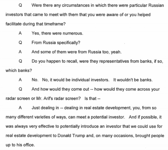 Sater takes exception to suggestion Trump had issues with American banks, actually. In fact,  @SethAbramson you will see by the following tweet he finds the suggestion laughable Russian investors would be interested in Trump thinking he'd run for office a decade later.