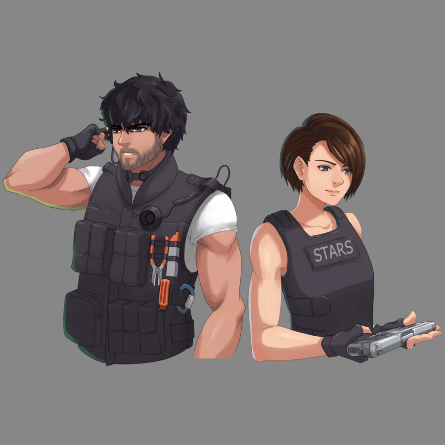 noygoart's tweet photo. #residentevil #residentevil3 #re3remake #re3 #residentevil3remake #jillvalentine #carlosoliveira #valeveira #fanart #digitalart #krita https://t.co/KsMqolXYfK