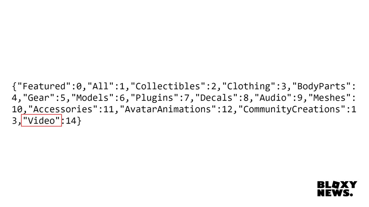 Bloxy News On Twitter The Video Sub Category Was Recently Added Into The Roblox Catalog Api Meaning Video Uploading May Be Releasing Soon This Category Will Most Likely Be Under The Library - https://www.roblox.com/develop/library