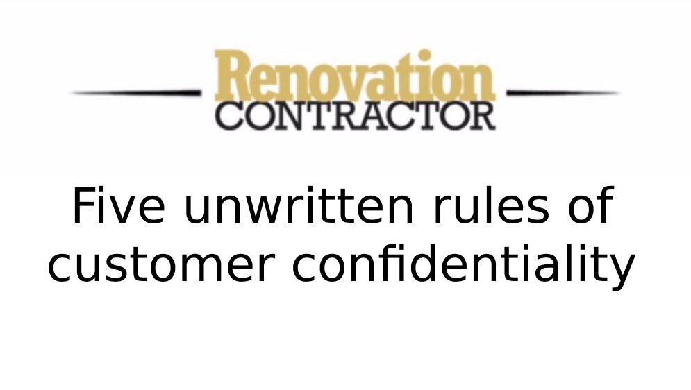 You can gain tremendous trust with customers by simply following these five unwritten rules of customer confidentiality.⁣⁠ 👇

myhomepage.ca/five-unwritten…