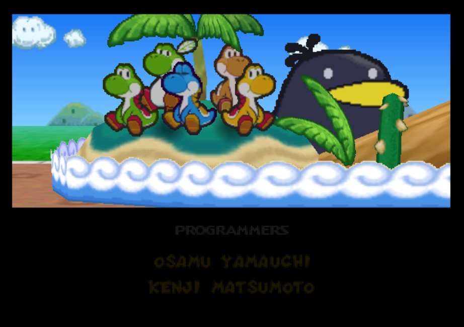 moeshiznit's tweet photo. what a good game, loved these credits #pm64 https://t.co/N9UoMzPPjT