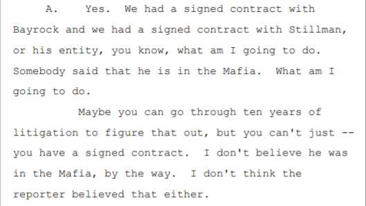Trump deposition continued. Trump specifically stated he didn't believe Sater was Mafia and he didn't think the reporter did, either. Curious how these facts were left out of your book,  @SethAbramson but you keep saying you're willing to retract or correct?We're all waiting..
