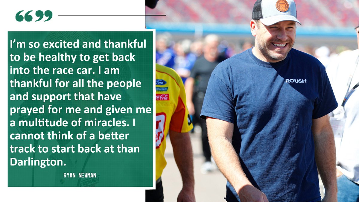 RFKracing's tweet photo. Hear from @RyanJNewman on how much it means to him to even be in today's race: https://t.co/SQdiDhELY3