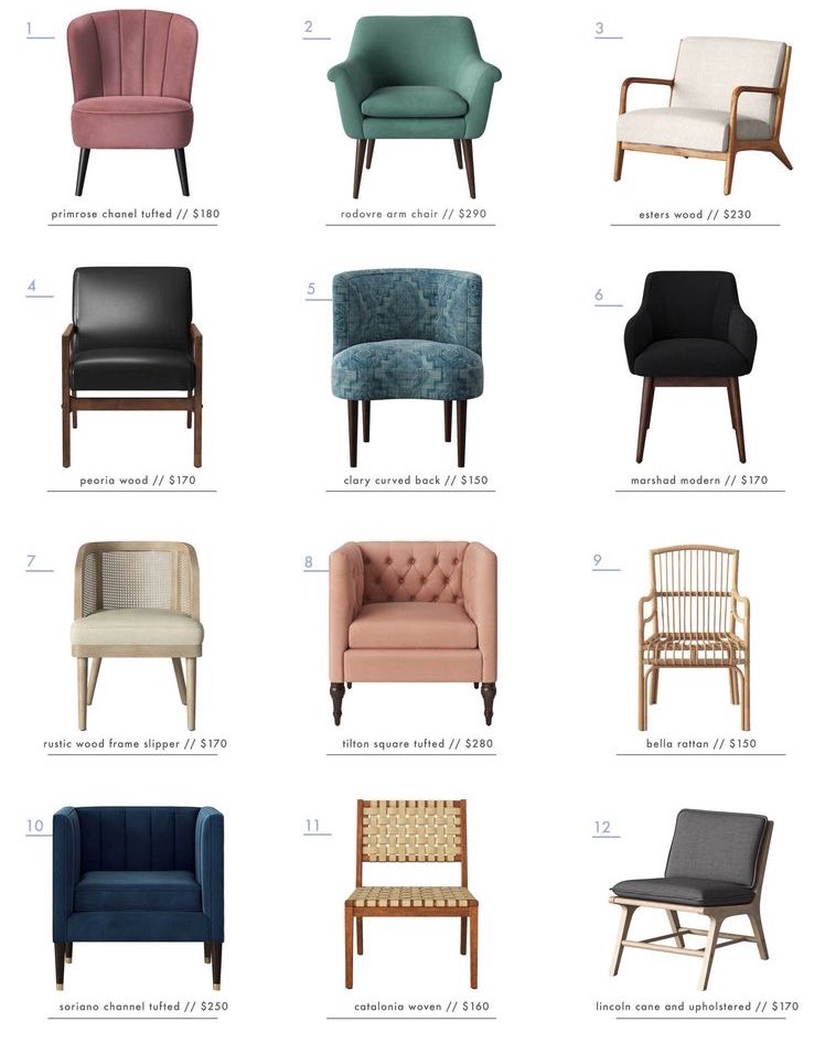 Choose one: accent chair
