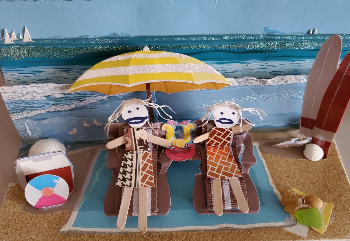 MKilduff's tweet photo. My teaching partner received this in the mail. It’s us, at the beach with lemonades and surfboards. 💕 I cannot even... #SGNTeachers @somegoodnews #ThisIsTheStuff @LCSD_Oregon #Kindergarten https://t.co/ywEItfAdqx